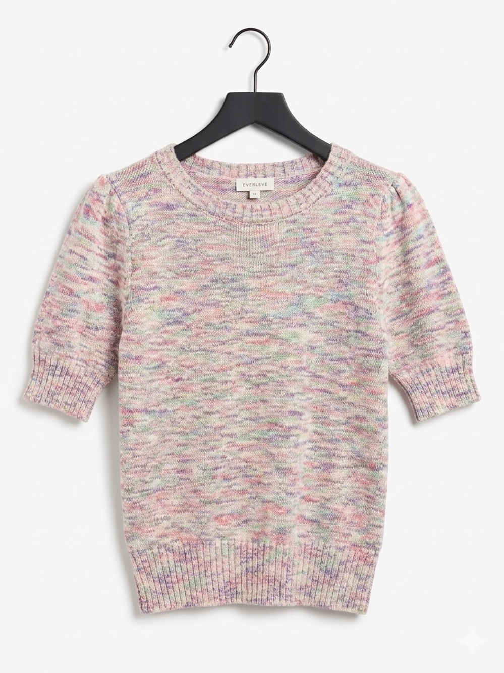 Evereve Pastel Multicolor Short Sleeve Knit Top
